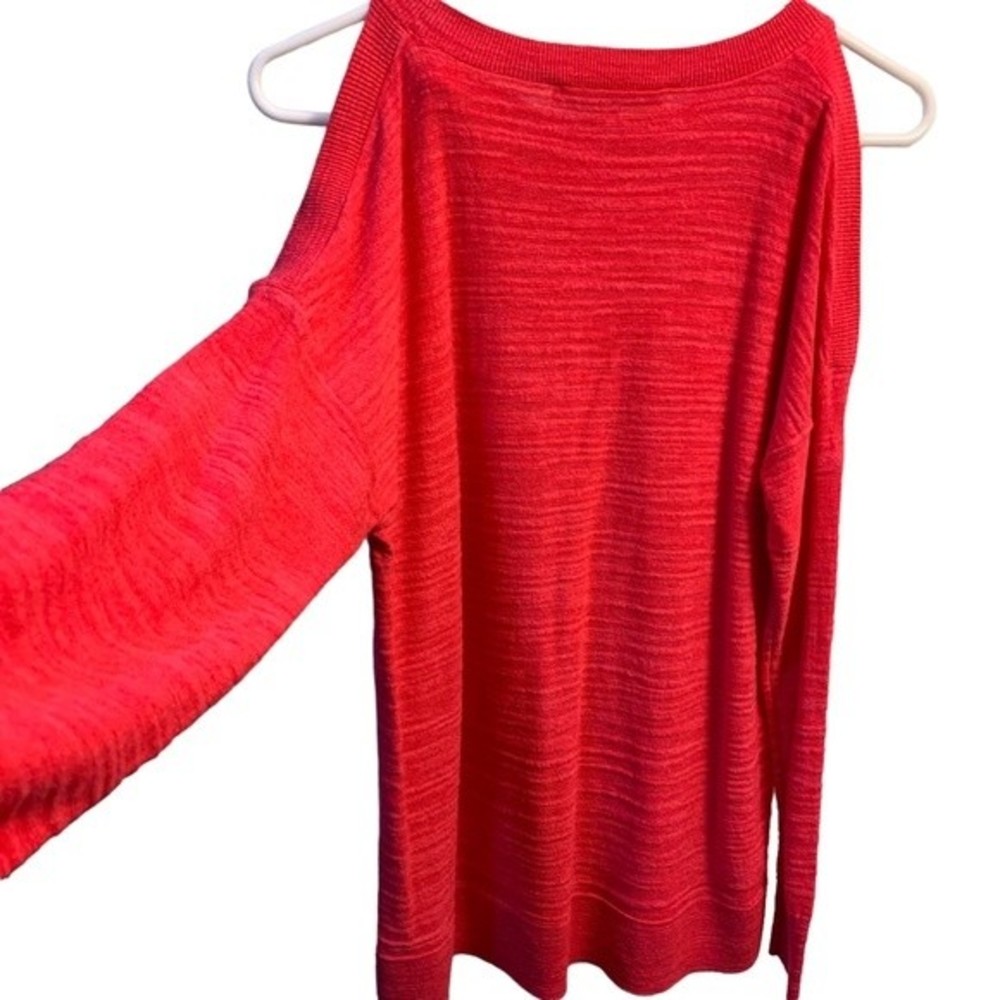 Loft Hot Pink Womens Cold Shoulder Long Sleeve Shirt. Size Extra Small.